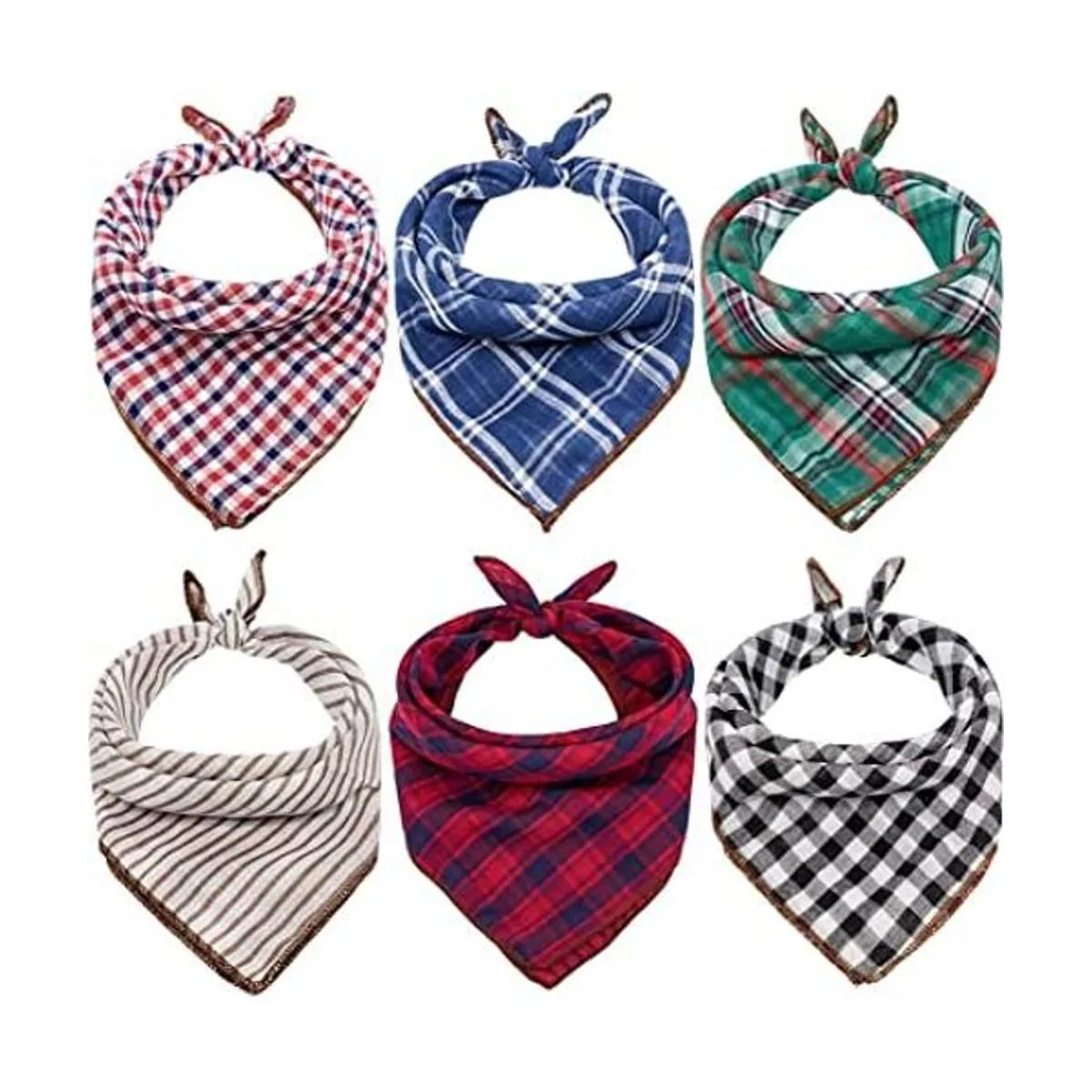 6 bandanas bufandas baberos pañuelos accesorios para