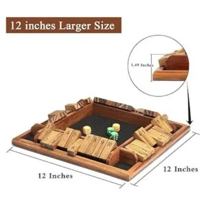 AMEROUS Juego de dados de 1 a 4 jugadores juego de_4