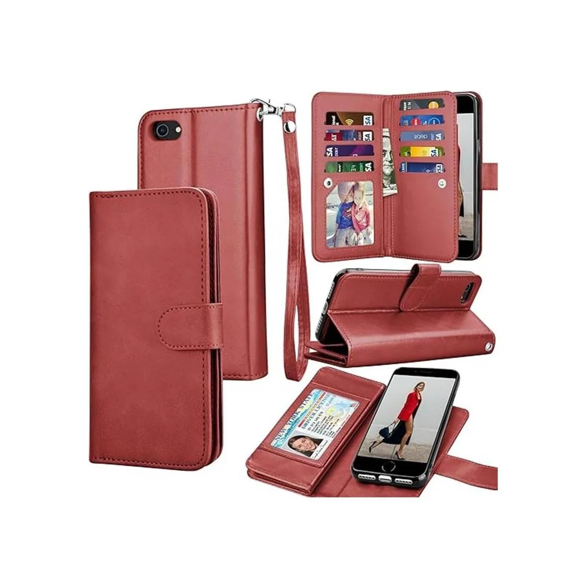 Tekcoo Funda tipo cartera para iPhone SE 2020 iPhone 7 y_1