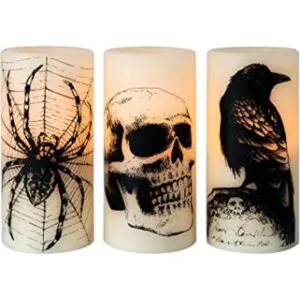 Eldnacele Velas LED parpadeantes sin llama de Halloween_1