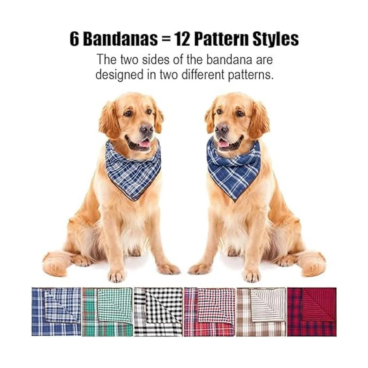 6 bandanas bufandas baberos pañuelos accesorios para