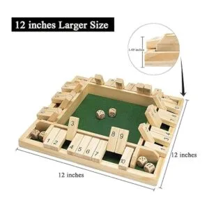 Amerous Juego familiar Shut The Box de 12 pulgadas 14_5