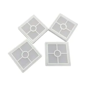 4 moldes de posavasos de silicona moldes cuadrados de