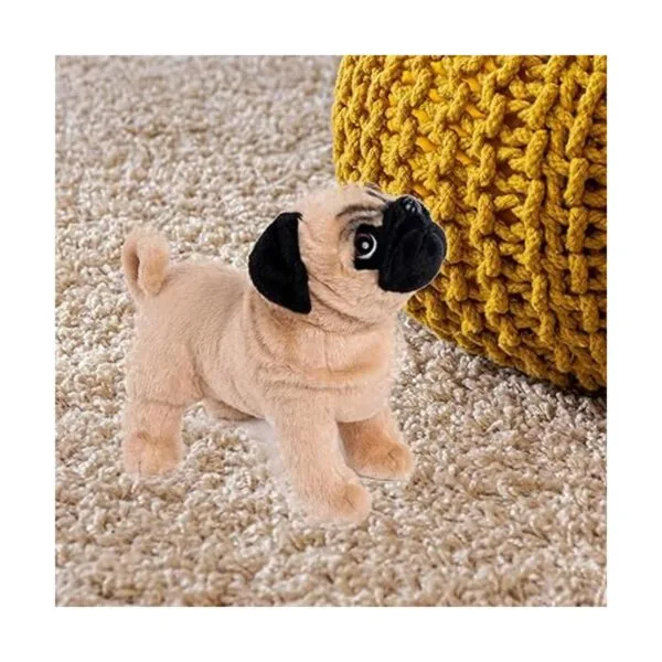 BONI Animal de peluche de perro de peluche marrón de 12.5_5