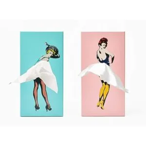 Caja de pañuelos con falda voladora encantador soporte de_4