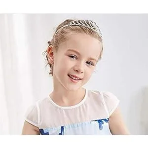 Lovelyshop Corona de tiara de corazón con diamantes de_3