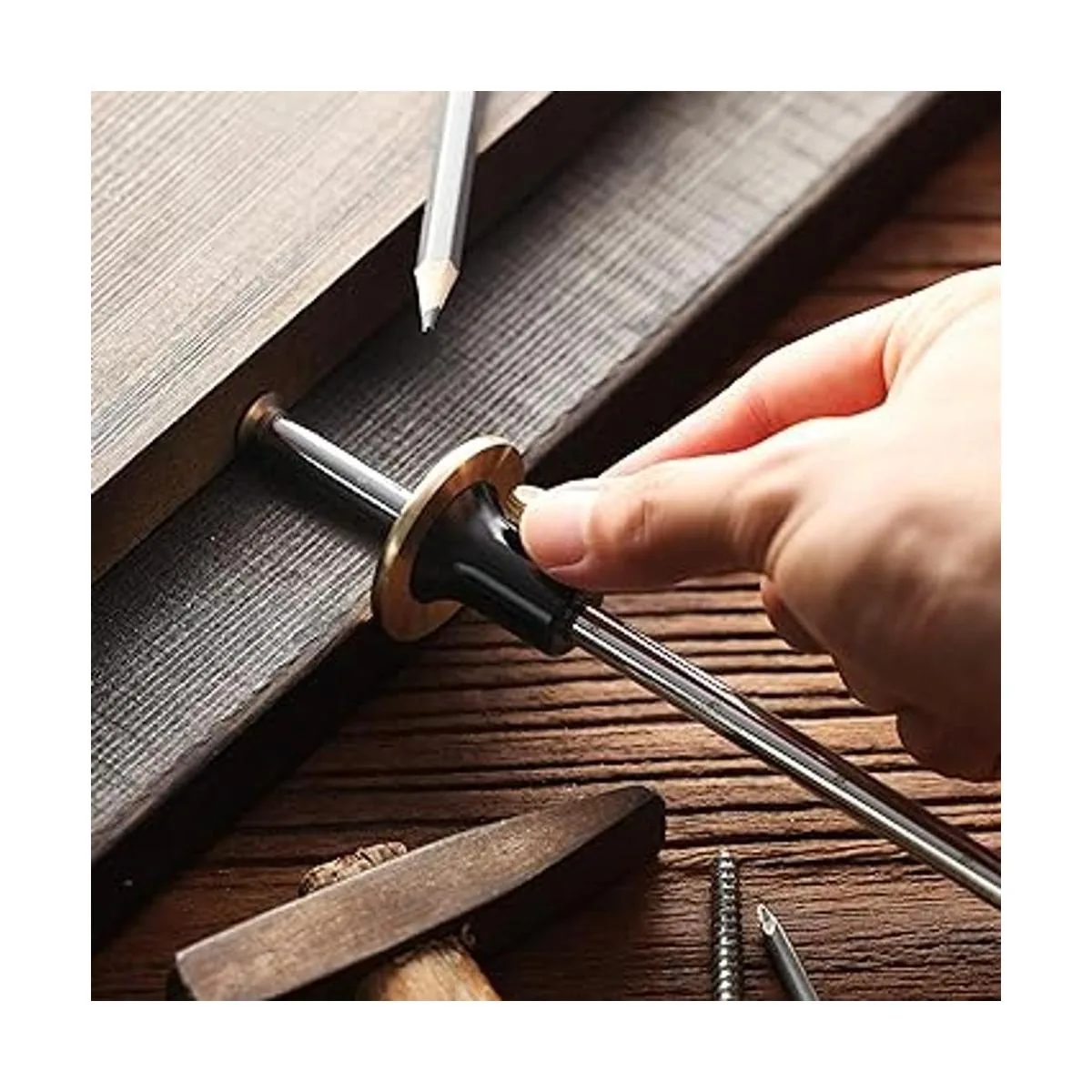 Mr. Pen Puntero de marcación de rueda 2 cuchillas