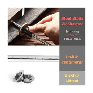 Mr. Pen Puntero de marcación de rueda 2 cuchillas