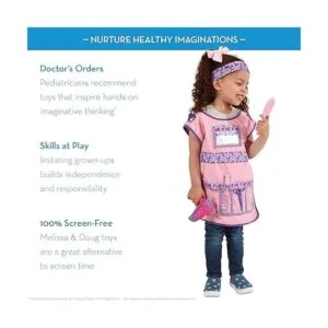 Melissa Doug Conjunto de disfraz de estilista de juegos