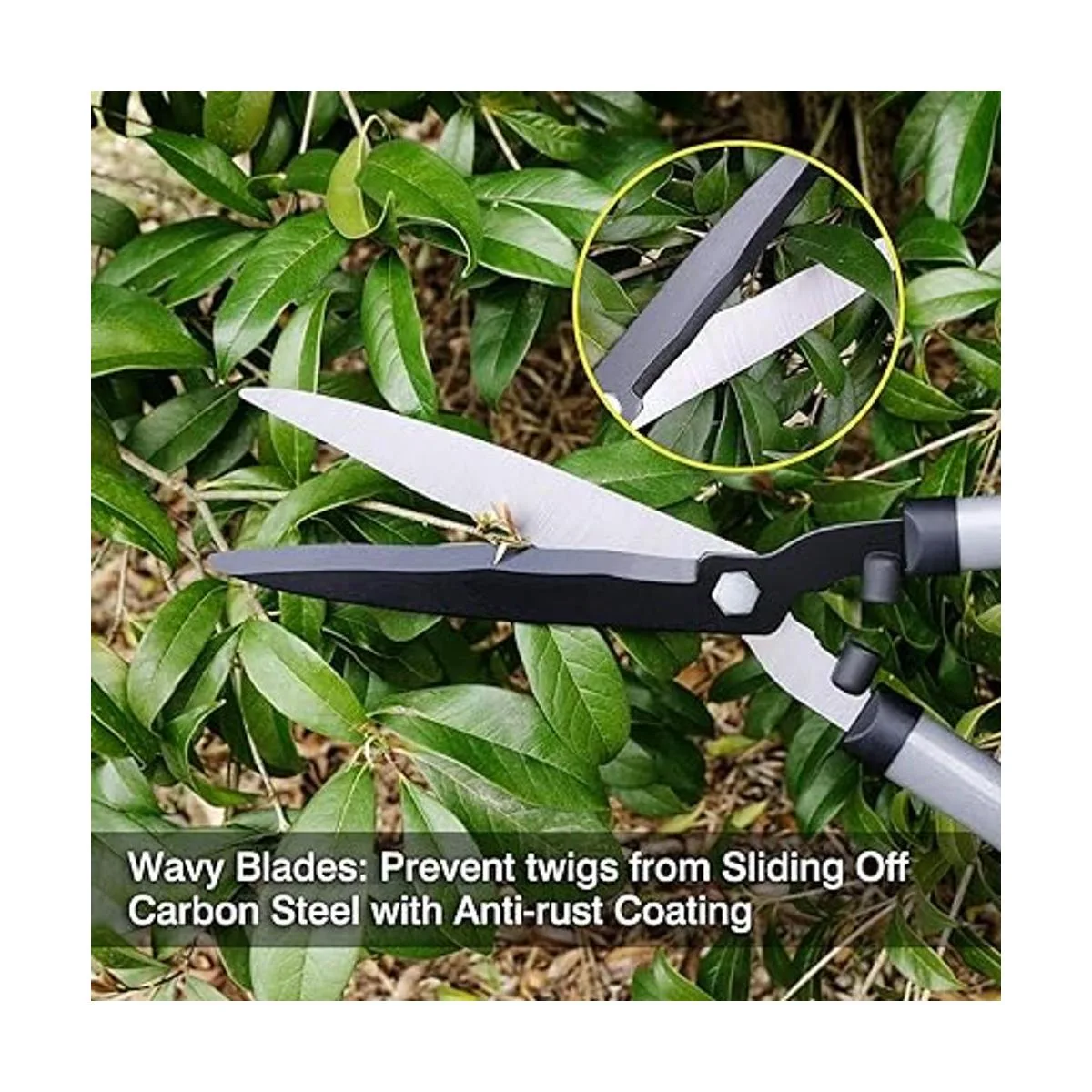 Colwelt Cortasetos de 21 pulgadas tijeras de setos para_4