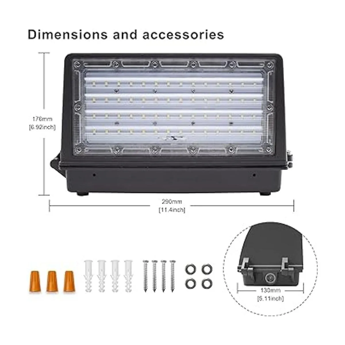 Paquete de pared LED de 35 W 4.200lm 5000K luz de día al_6