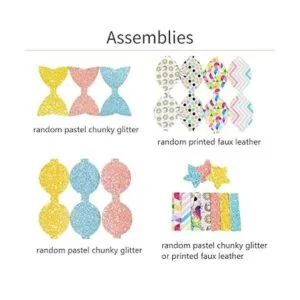 AOUXSEEM Kit de lazos de pelo de piel sintética con piezas_3