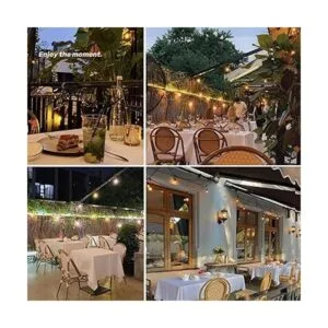 Bombilla LED S14 inastillable e impermeable guirnalda de