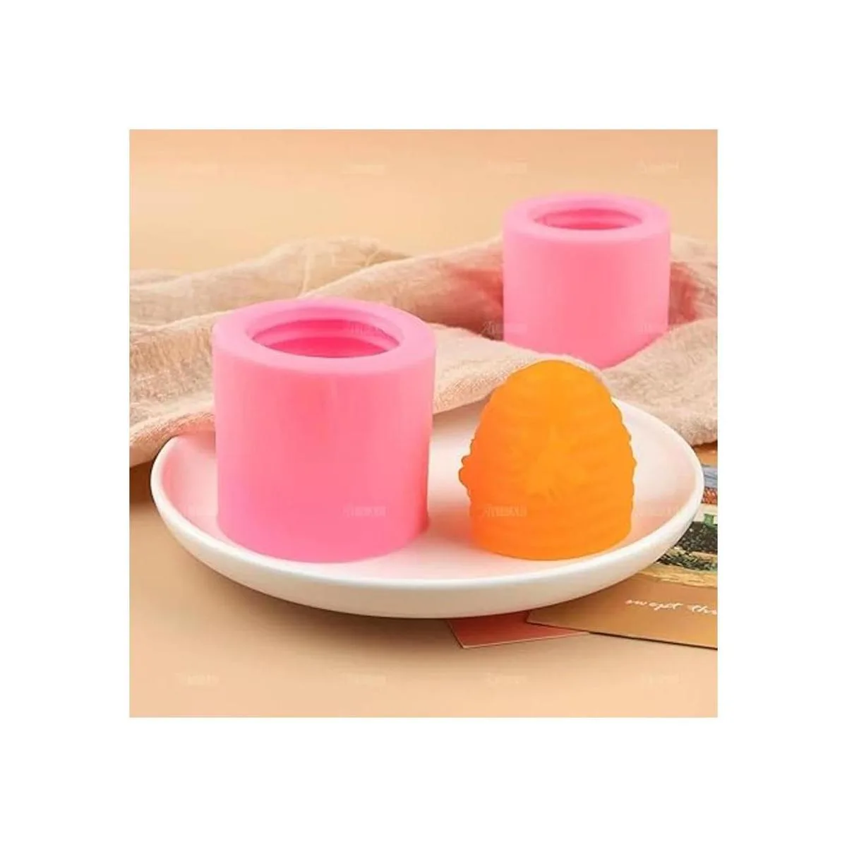 AUEAR Moldes de silicona de panal de abeja para velas