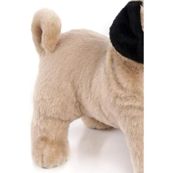 BONI Animal de peluche de perro de peluche marrón de 12.5_4