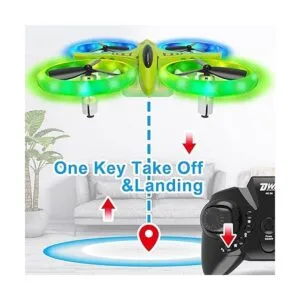 Dwi Dowellin Mini dron de 4.9 pulgadas para niños con_4