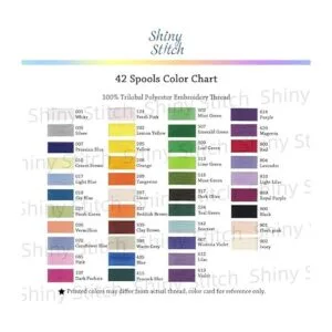 ShinyStitch Kit de hilos de máquina de bordado de_6