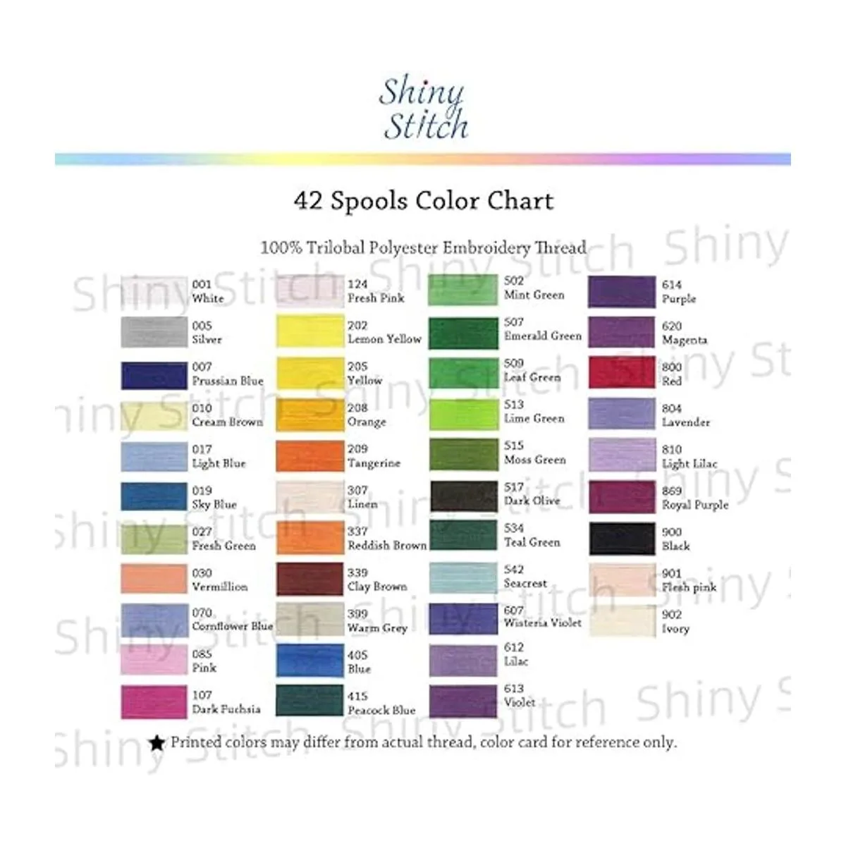 ShinyStitch Kit de hilos de máquina de bordado de_6