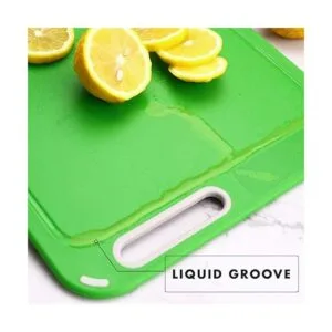 Tabla de cortar de plástico juego de 4 con soporte de