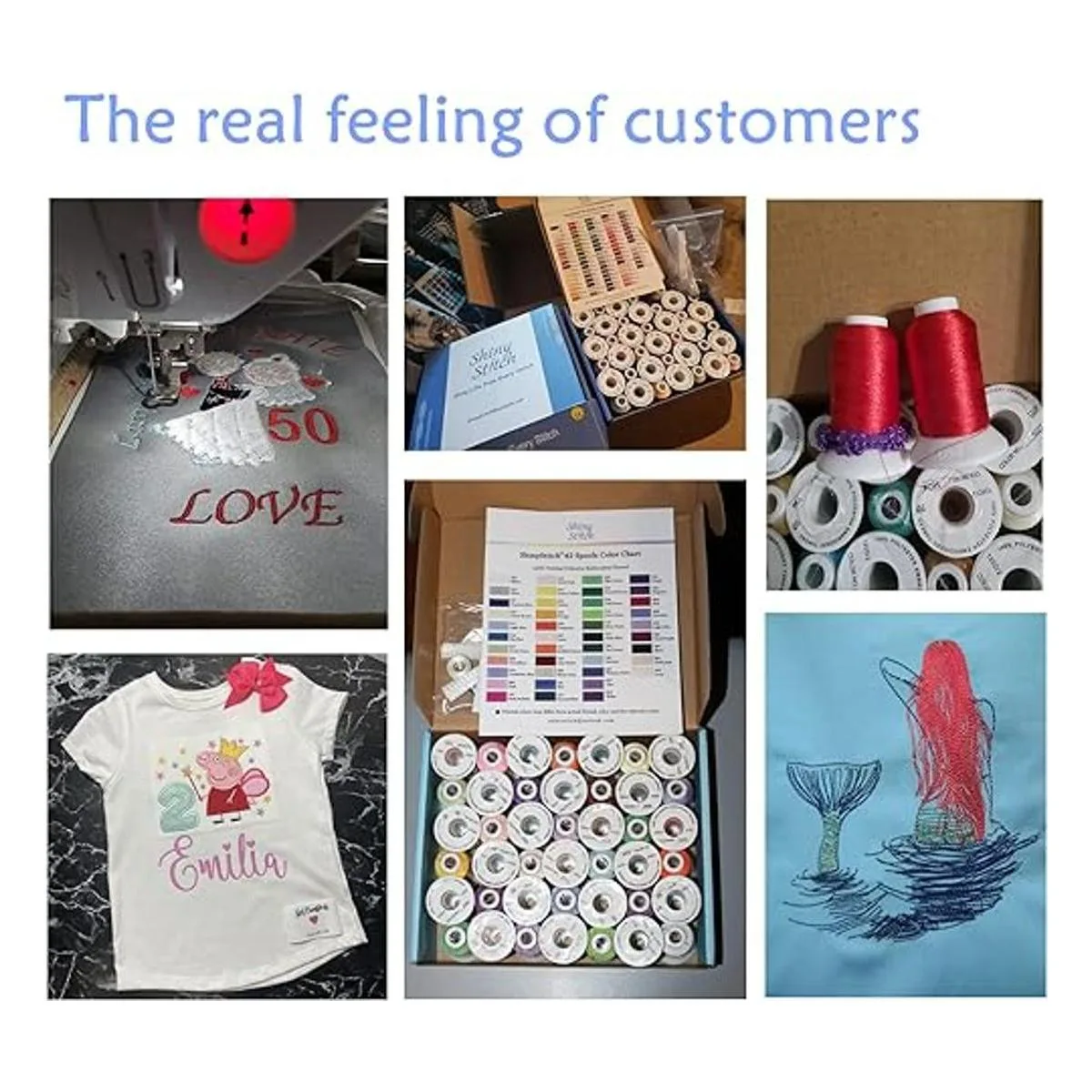 ShinyStitch Kit de hilos de máquina de bordado de_5