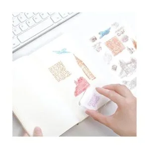 Suwimut Juego de 12 bloques de sellos acrílicos bloques