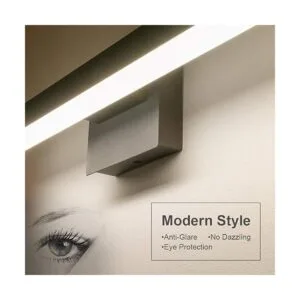 Aipsun Lámpara LED para baño moderna color negro_3