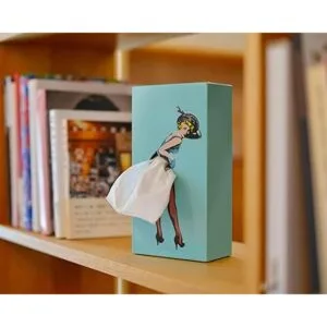 Caja de pañuelos con falda voladora encantador soporte de_3