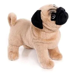 BONI Animal de peluche de perro de peluche marrón de 12.5_1