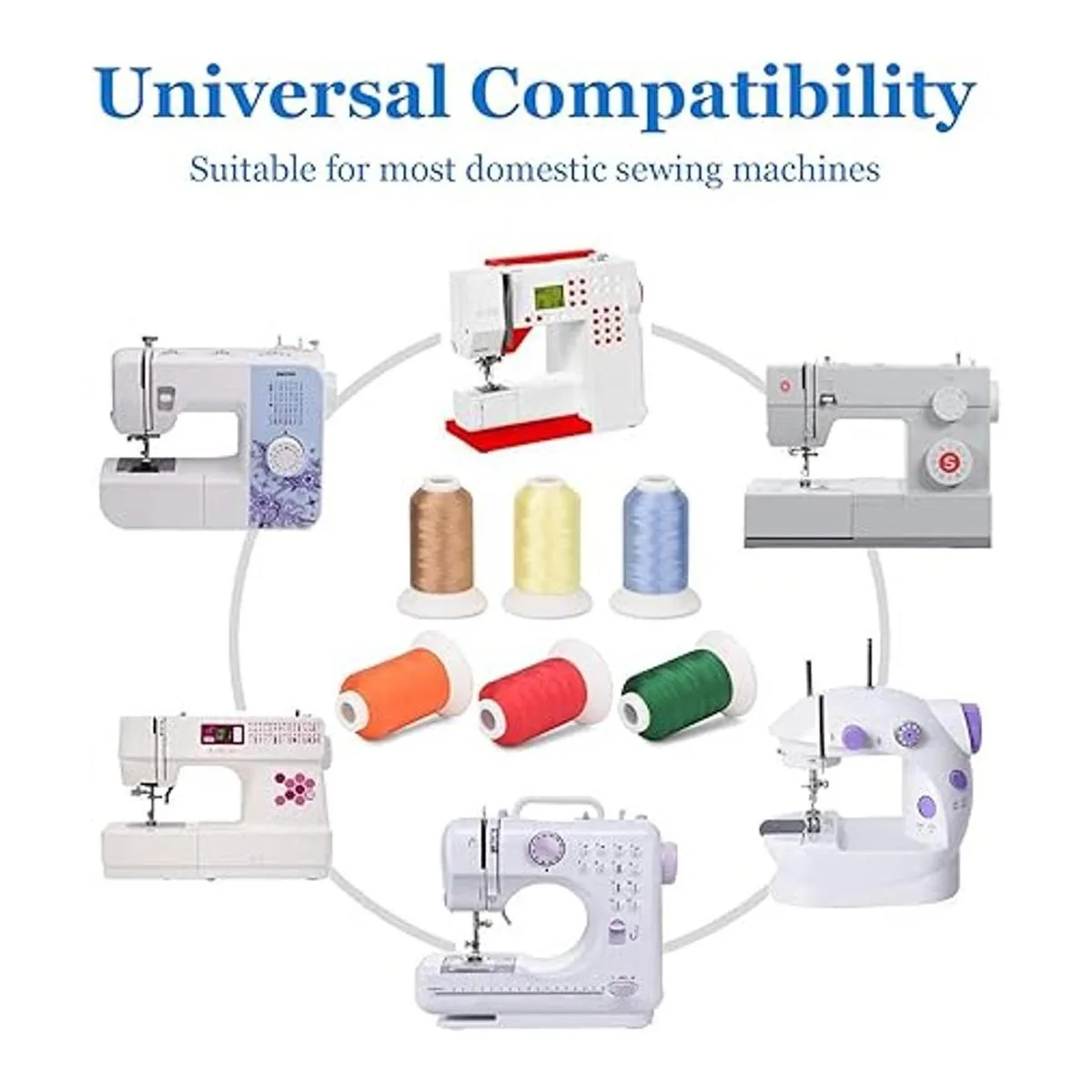 ShinyStitch Kit de hilos de máquina de bordado de_4