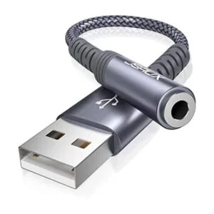 JSAUX Adaptador de audio USB a conector de 0.138 in_1