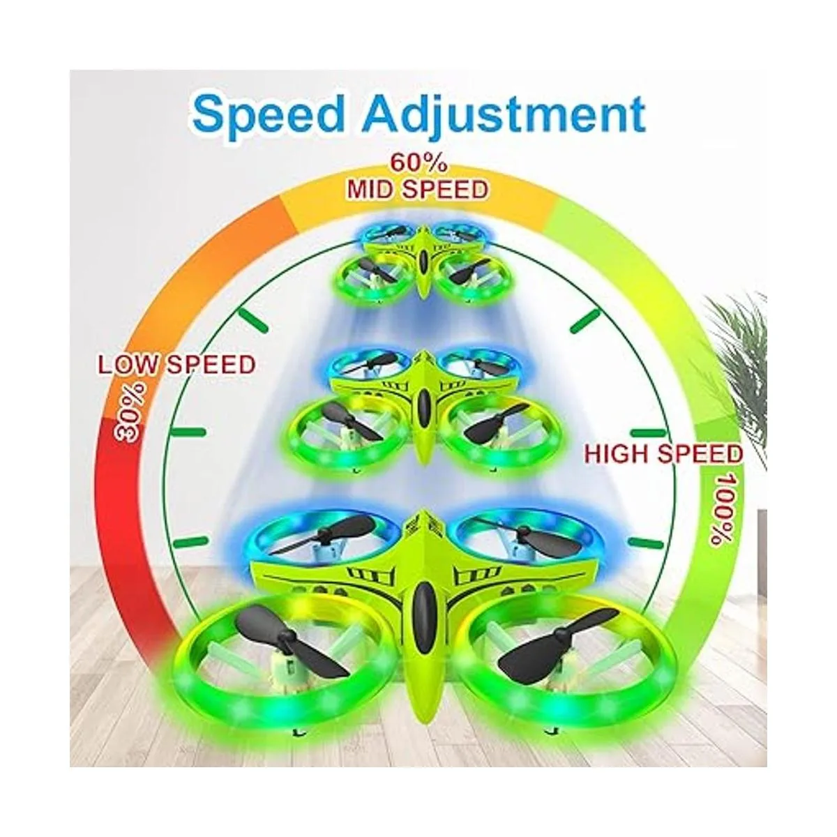 Dwi Dowellin Mini dron de 4.9 pulgadas para niños con_6