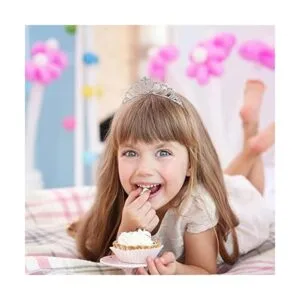 Lovelyshop Corona de tiara de corazón con diamantes de_2