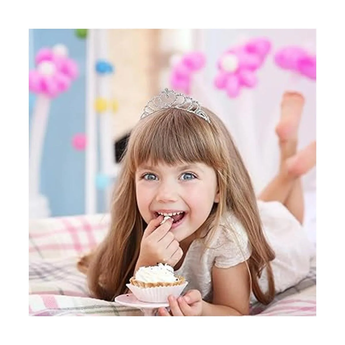 Lovelyshop Corona de tiara de corazón con diamantes de_2