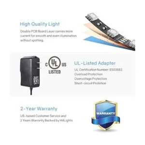 HitLights Tira de luces LED 4 tiras de luz LED pequeñas_2