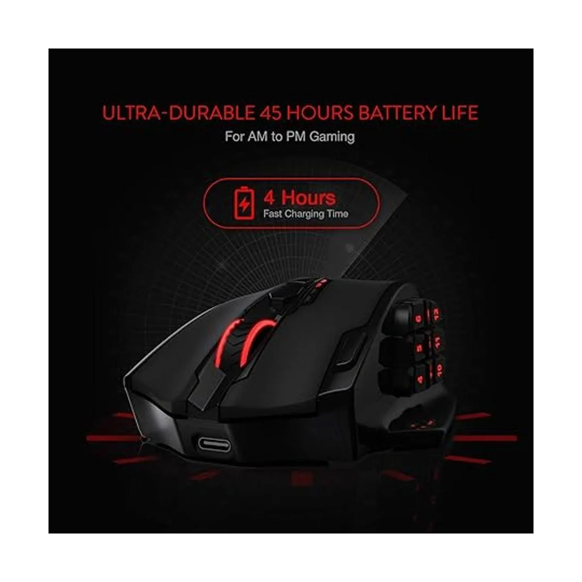 Redragon M913 Impact Elite Mouse inalámbrico para juegos_5