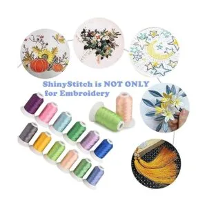ShinyStitch Kit de hilos de máquina de bordado de_3