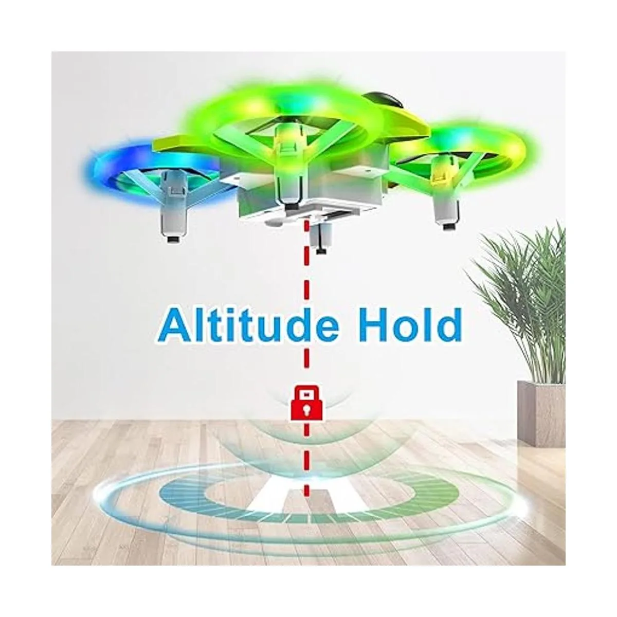 Dwi Dowellin Mini dron de 4.9 pulgadas para niños con_3