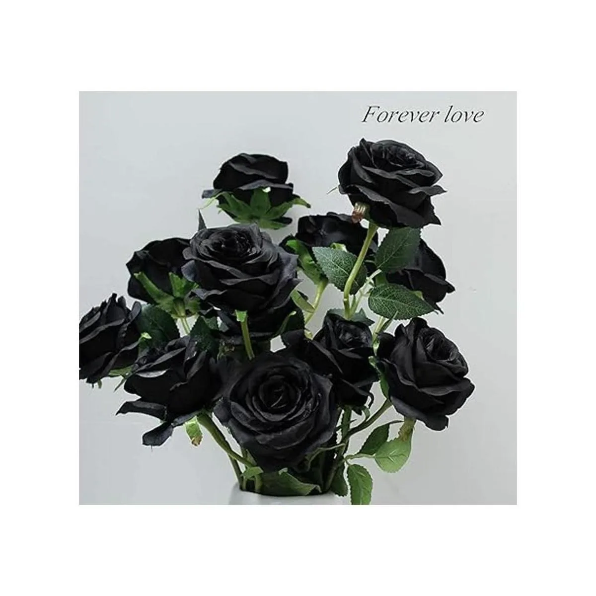 Laelfe 12 piezas de flores artificiales rosas de seda