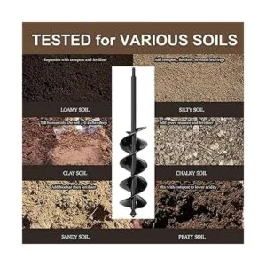 Broca de taladro de 8 x 42 cm eje totalmente sólido de