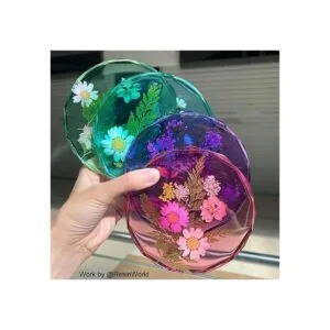 ResinWorld Paquete de 4 moldes para posavasos de resina_3