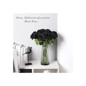 Laelfe 12 piezas de flores artificiales rosas de seda