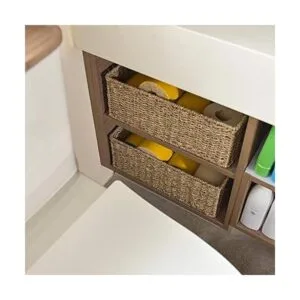 StorageWorks Seagrass Cesta de almacenamiento tejida