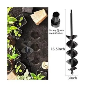 Broca de taladro de 8 x 42 cm eje totalmente sólido de