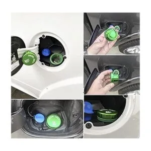 Tapa de aluminio azul con inscripción DEF no magnética_3