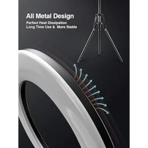 Elitehood Anillo de luz de 12 pulgadas con soporte de_4