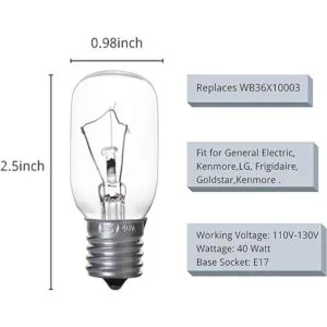 Bombillas para horno de microondas GE WB36X10003 para_2