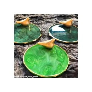 ResinWorld Paquete de 4 moldes para posavasos de resina_6