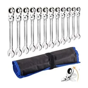 Juego de llaves de trinquete flexibles 12 piezas de