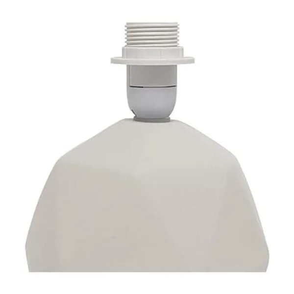 Simple Designs LT2060WHT Lámpara de mesa geométrica de_6