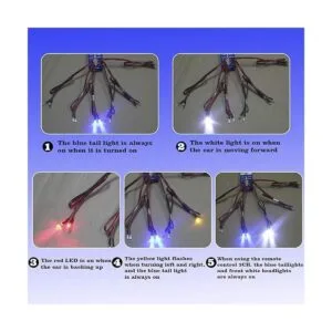 12 LED RC Kit de iluminación para